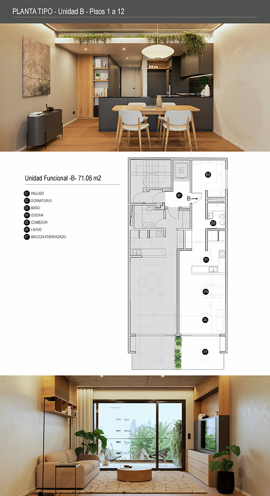Acoyte - Planta tipo Unidad B